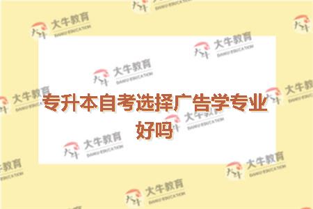 专升本自考选择广告学专业好吗(一)