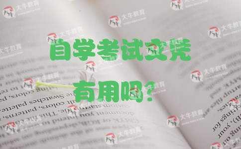 自学考试文凭有用吗?