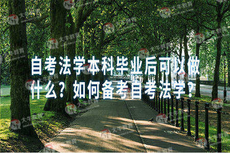 自考法学本科毕业后可以做什么?如何备考自考法学?