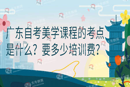 广东自考美学课程的考点是什么?要多少培训费?