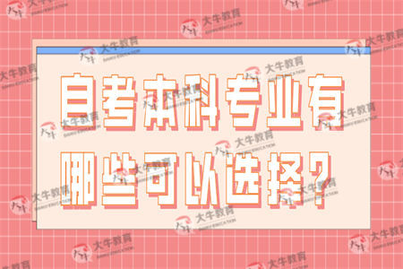 自考本科专业有哪些可以选择?