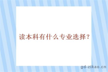 本科专业
