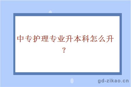 中专护理专业升本科