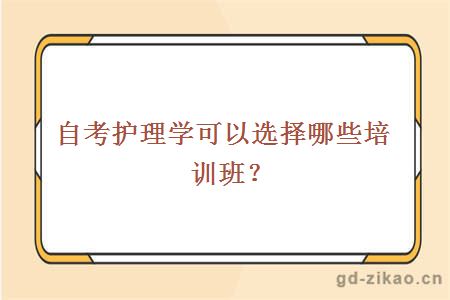 自考护理学可以选择哪些培训班？