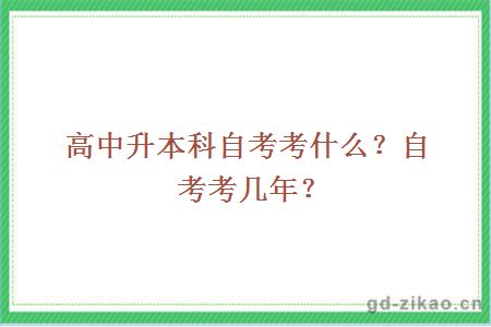 自考本科