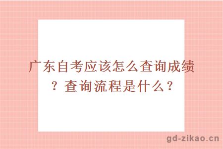 广东自考应该怎么查询成绩？查询流程是什么？