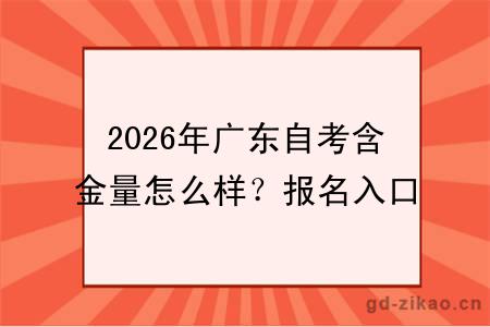 2026年广东自考含金量怎么样?报名入口、流程及避坑指南详解!